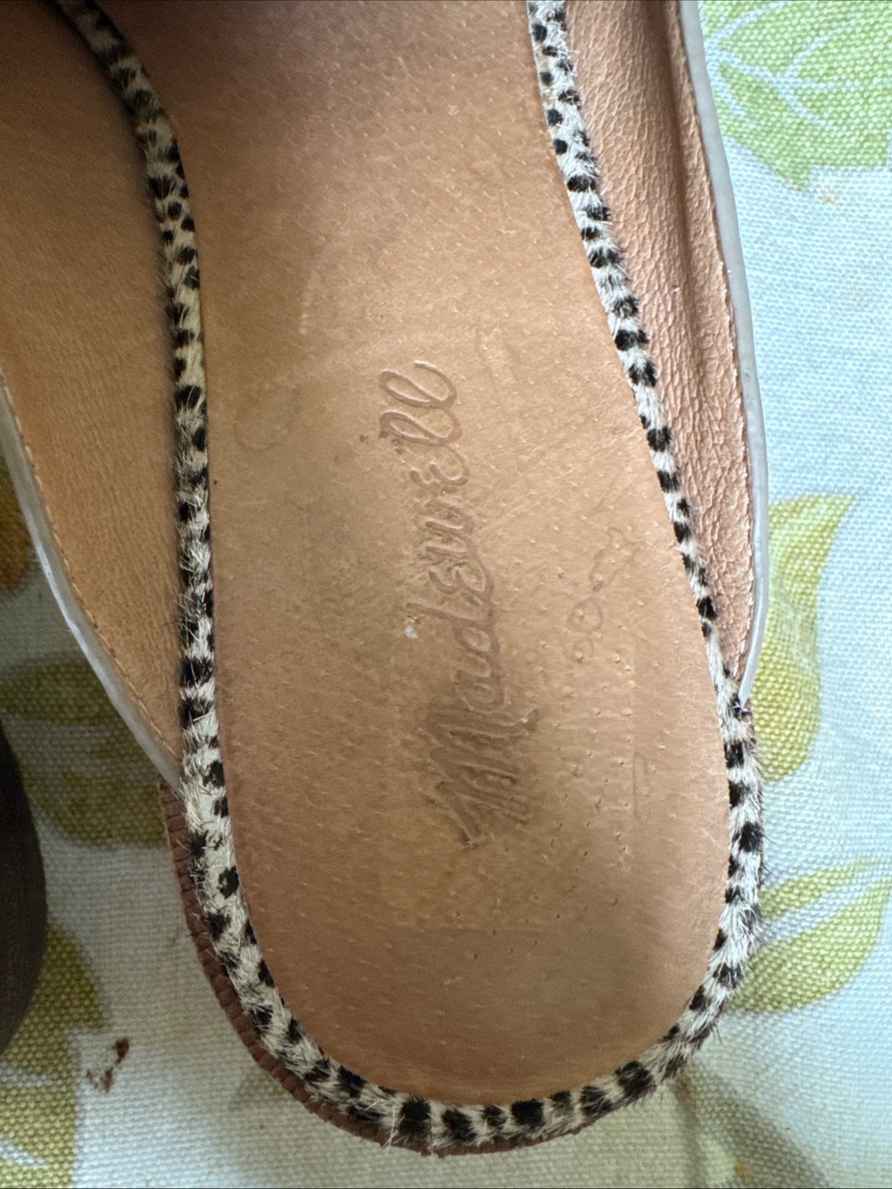 Madewell The Frances Loafer Mules Slides Women’s Size 8 Painted Calf Pattern - Picture 8 of 10